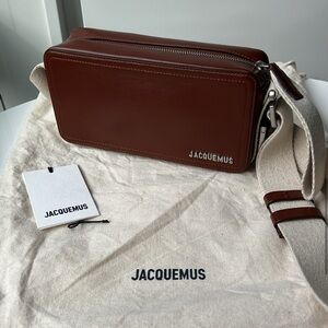 Jacquemus Brown Leather Men's Bag